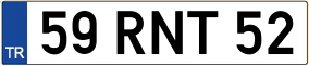 Truck License Plate